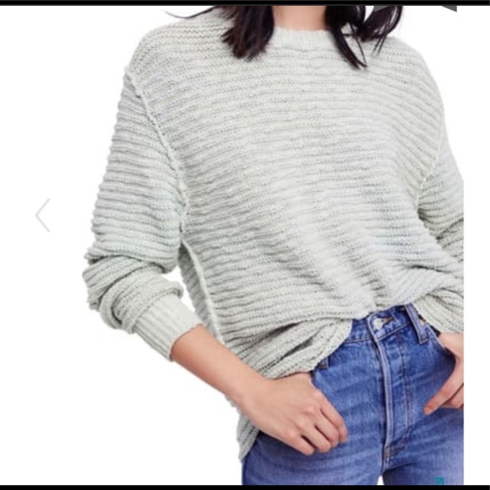 Free People Menace Solid Tunic Pullover Sweater Size Medium